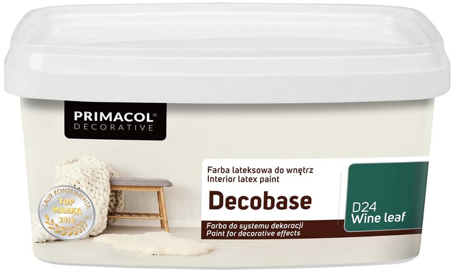 Primacol Emulsja lateksowa Decobase Wine Leaf 1 l