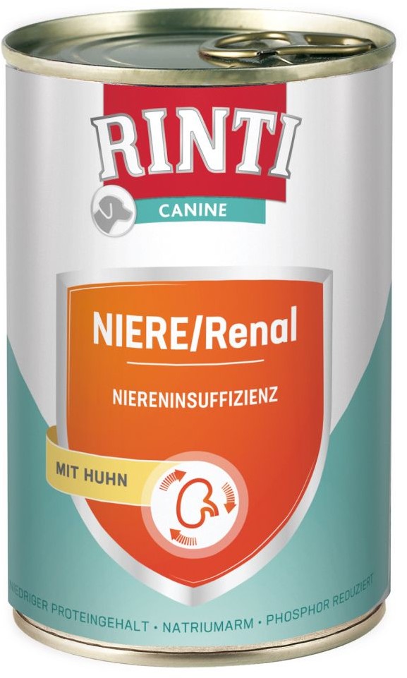 Rinti Canine Renal z kurczakiem 6 x 800 g| Dostawa GRATIS od 89 zł + BONUS do pierwszego zamówienia