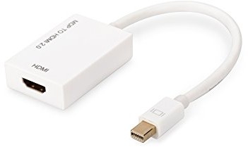 ASSMANN 4 K kabel DisplayPort Adapter, Mini DP  HDMI typ A, 0,2 m, HDMI Ver. 2.0, aktywny, UHD, D + + Dual-Mode AK-340416-002-W