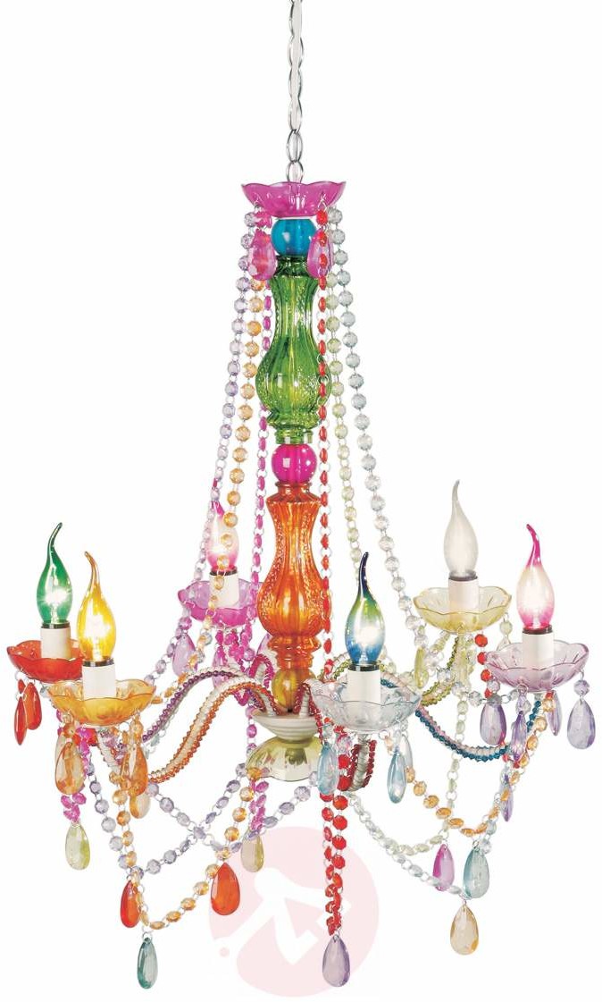 KARE 6pkt. żyrandol STARLIGHT RAINBOW