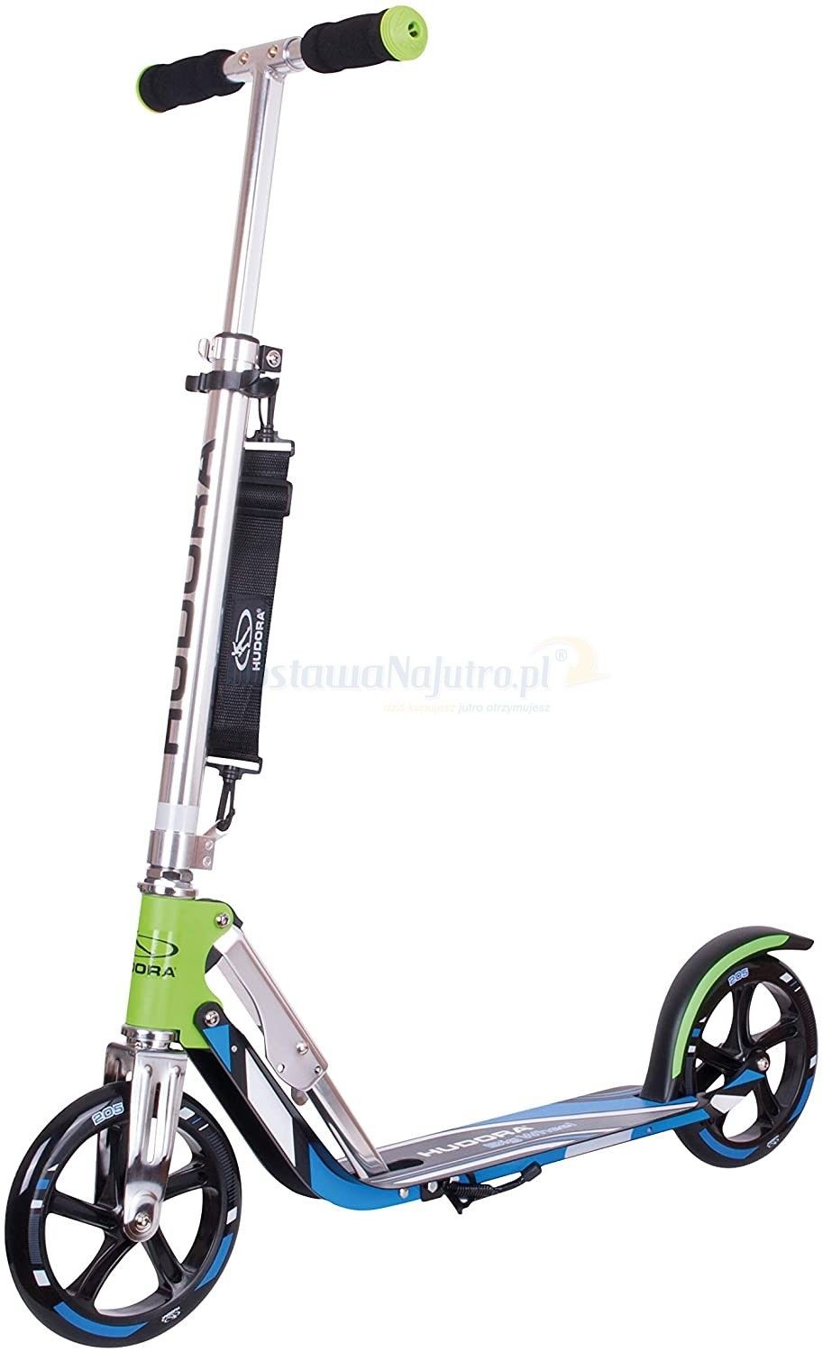 Hudora Hulajnoga Big Wheel 205 zielono-niebieska 14750/01