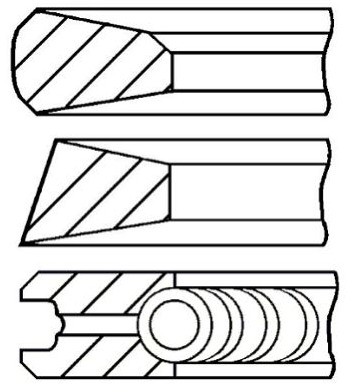 GOETZE Zestaw pierścieni tłoka 08-138700-00