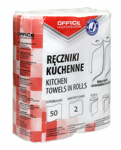 Office products Ręcznik kuchenny op.2szt., białe