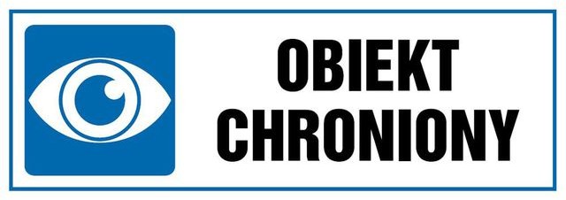 Znak informacyjny OBIEKT CHRONIONY