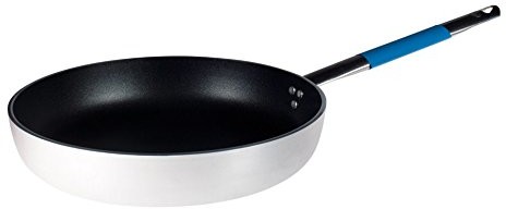 Pentole Agnelli Linia pentole agnelli Cookware system patelnia do smażenia indukcja z łbem wpuszczanym wysoka skakanka rura z uchwytem ze stali nierdzewnej Cool, niebieska ryba, 40 cm ALSC2111BSCA40