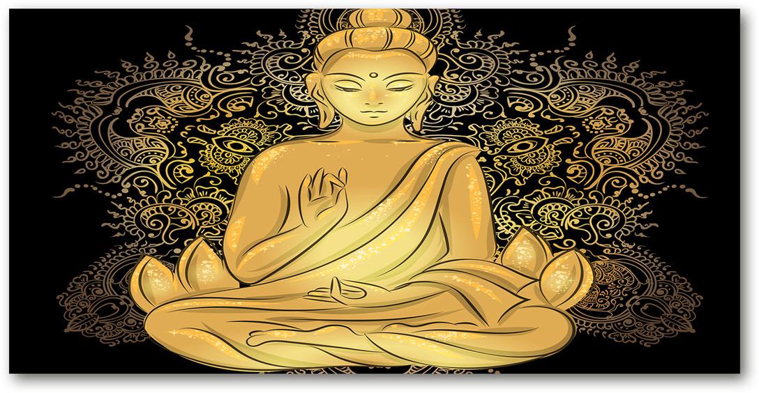 Obraz zdjęcie szkło akryl Siedzący budda