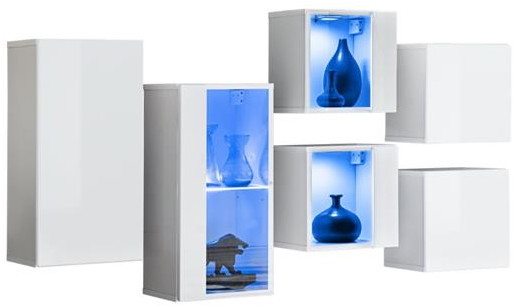 Komoda wisząca Switch SB IV biały mat/połysk + LED 26 WW SW SB4
