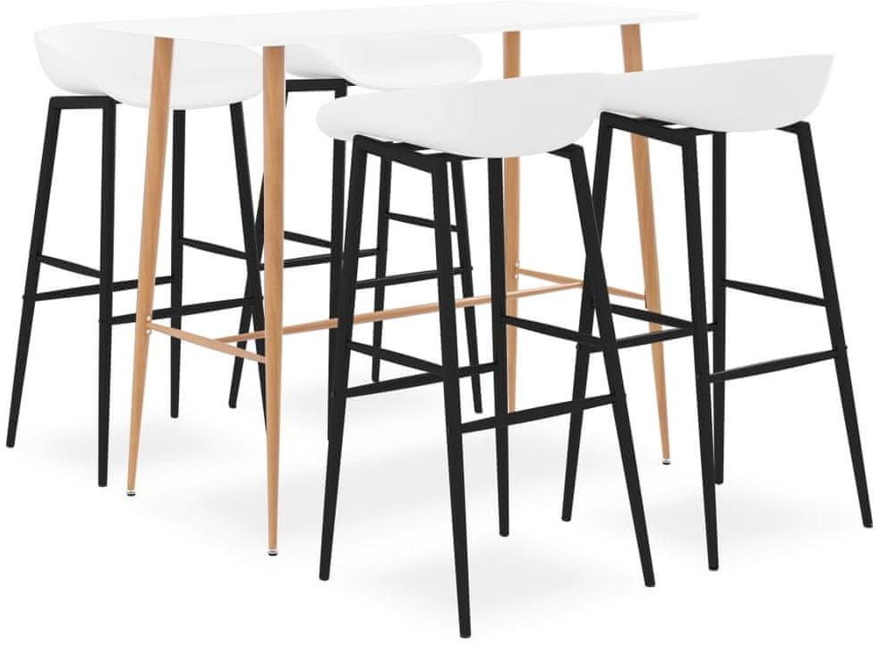 shumee shumee 5 częściowy zestaw mebli barowych biały