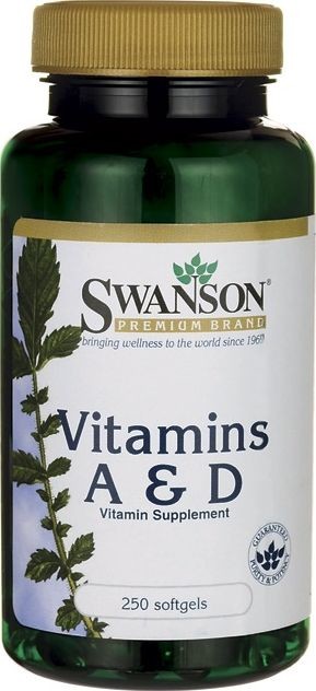 SWANSON Witamina A & D 250 kapsułek miękkich P31505