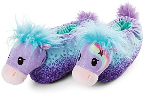 Nici Starjumper Kapcie Pony rozmiar 38-41 (L) Ciepłe, pluszowe buty zwierzątka z antypoślizgową podeszwą dla chłopców, dziewcząt i dorosłych Podeszwa antypoślizgowa 47853