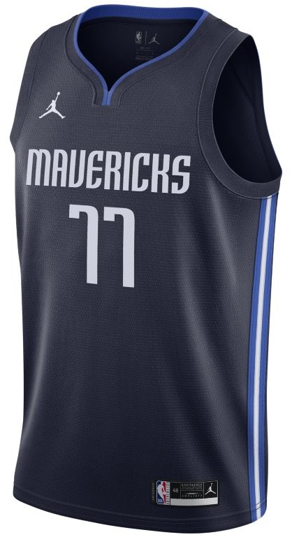 Nike Koszulka Jordan NBA Swingman Luka Doncic Mavericks Statement Edition 2020 - Niebieski CV9474-421