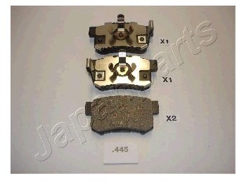 JAPANPARTS Zestaw klocków hamulcowych, hamulce tarczowe PP-445AF