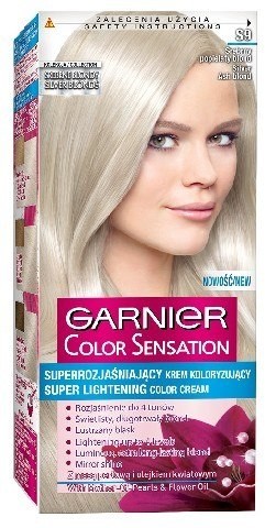 Garnier Color Sensation Krem koloryzujący S 9 Srebrny Popielaty Blond 1op.