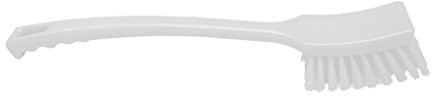 Maya Professional Tools 10215  1 długa szczotka Dwufunkcyjny trzonkiem, twarda włosiem, FBK/Higiena żywności, 410 MM X 45 MM, biały 10215-1