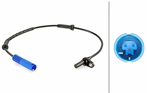 HELLA 6PU 012 806-101 Czujnik, prędkość obrotowa koła - 12V - 2- biegunowy - Przewodu: 570[mm] 012806101