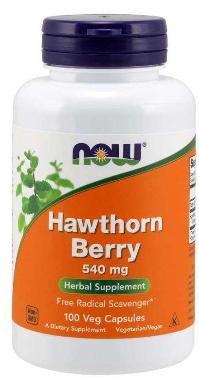 Now Foods Hawthorn Berry - Głóg Dwuszyjkowy 540 mg (100 kaps.)