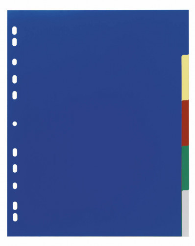 DURABLE Przekładki PP A4 5 stron kolorowe 6737-27