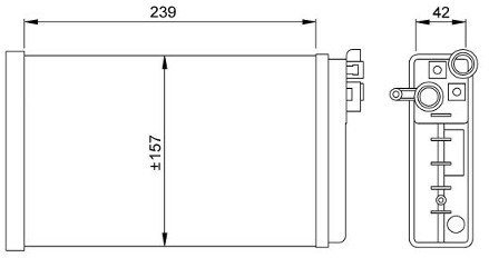 NRF Wymiennik ciepła, ogrzewanie wnętrza 58640