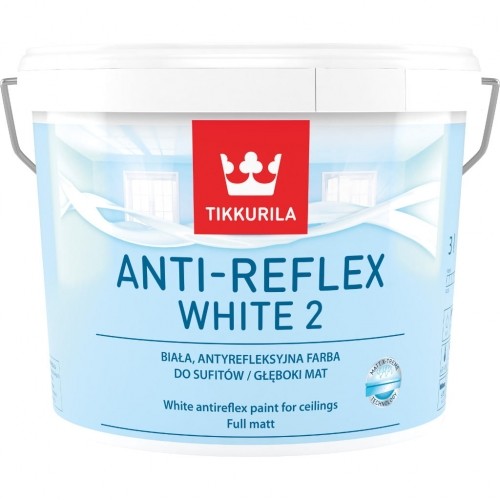 Tikkurila Farba do sufitów Anti-Reflex White 2 biała antyrefleksyjna CBAE-492DD