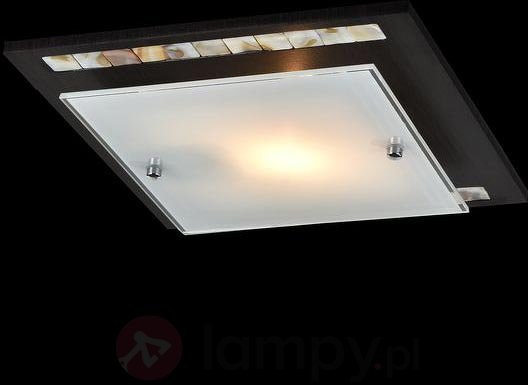 Kanciasta lampa sufitowa Simmetria, 25 cm wenge