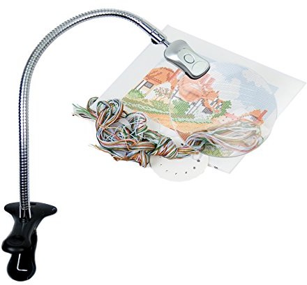 PURELITE Lampa powiększająca duży z LED i Clip CFPL01