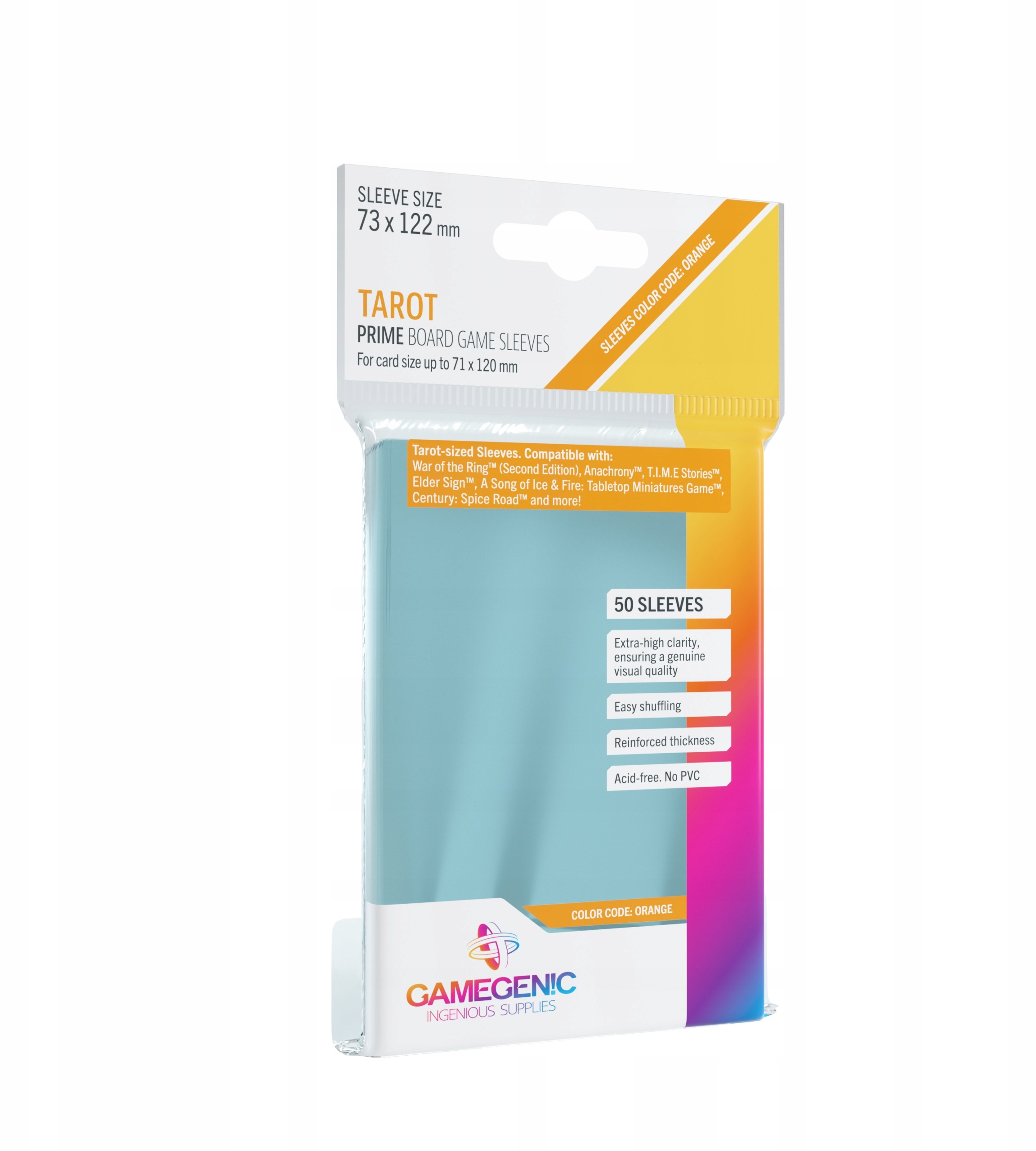 Koszulki Gamegenic Prime Tarot 71x120 mm 50 sztuk