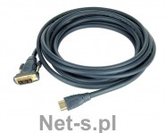 Gembird KABEL HDMI M >DVI-D M 18+1 0.5M SINGLE LINK GOLD (CC-HDMI-DVI-0.5M)