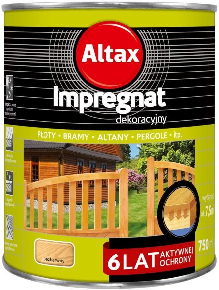 Altax Impregnat do drewna 6 lat bezbarwny 0 75 l