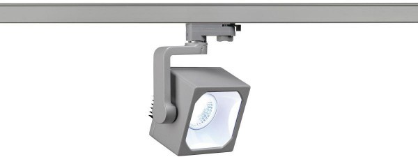 Spotline EURO CUBE reflektor, srebrnoszary, 60stopni, 4000K, CRI90, adapter do szyny 3-fazowej PROMOCJA 152784