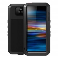 Love Mei Etui Pancerne + szkło Sony Xperia 10, czarne 6932809612648