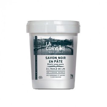 LA CORVETTE Czarne Mydło Pasta Z Olejem Lnianym La Corvette 1kg 3182612709070