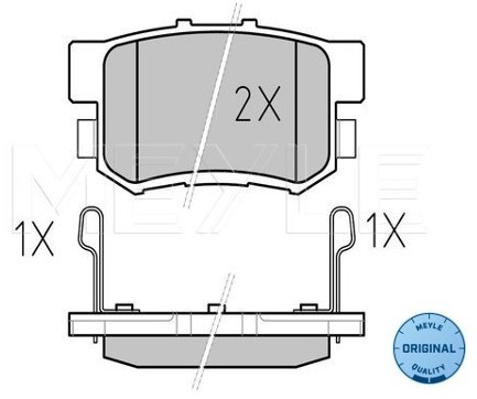 Wulf Gaertner Autoparts Zestaw klocków hamulcowych, hamulce tarczowe Wulf Gaertner Autoparts 025 217 1914/W