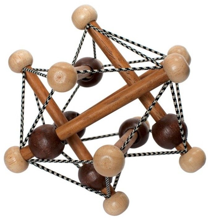 Manhattan Toy Przestrzenna bryła, brązowa, 15,25x15,25x15,25 cm