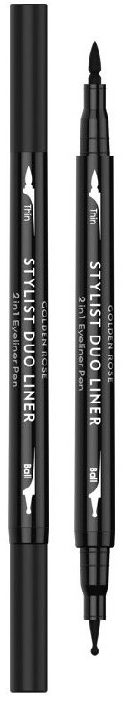 Golden Rose Stylist Duo Liner Eyeliner z Dwiema Końcówkami K-SDP-01