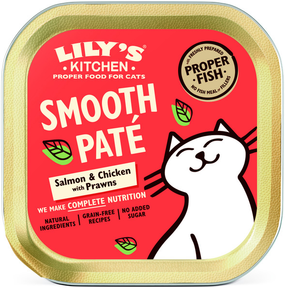 Lilys Kitchen Smooth Pate Salmon&Chicken Mokra Karma dla kota op 85g