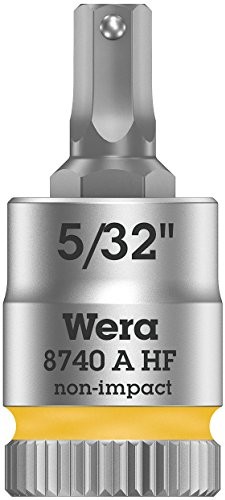 Wera wewnętrzna klucz nasadowy sześciokątny 5/32 1/4 (6.3 MM) 8740 A Całkowicie stalowe cyklop 05003385001