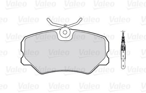 VALEO Zestaw klocków hamulcowych, hamulce tarczowe 301179