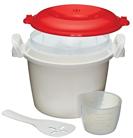 Kitchen Craft pojemnik do gotowania ryżu w kuchence mikrofalowej, 1,5 l KCRICECOOK