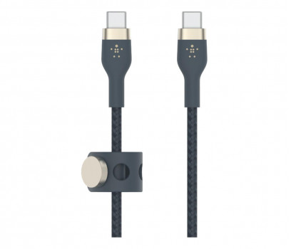 Belkin USB-C USB-C 2.0 Braided Silicone 1m Blue