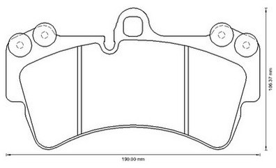 JURID Klocki hamulcowe - komplet 573282JC