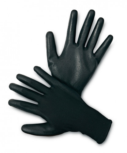 FRIDRICH&FRIDRICH Rękawice ekon Resistance-B HS-04-003) montażowe poliester+poliuretan rozm 10 czarne
