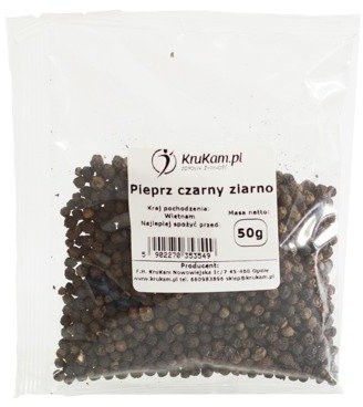 KruKam Pieprz czarny ziarno 50g