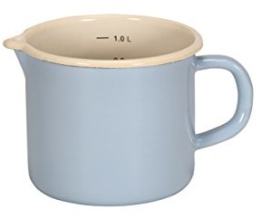 Krüger garnek do 17012 PAB Sylt w z wylotem emalią Niebieski na mleko 12 cm 088453