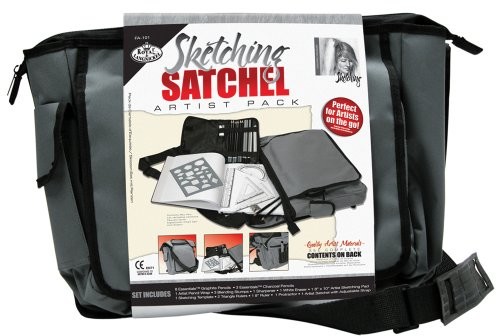 Royal Langnickel Royal & Lang Niklowo Sketching Satchel torba na ramię z artysta zestaw FA-101