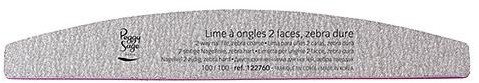 Peggy Sage 2-Way Nail File Zebra Coarse pilnik do paznokci dwustronny 100/100 półksiężyc zebra 1szt