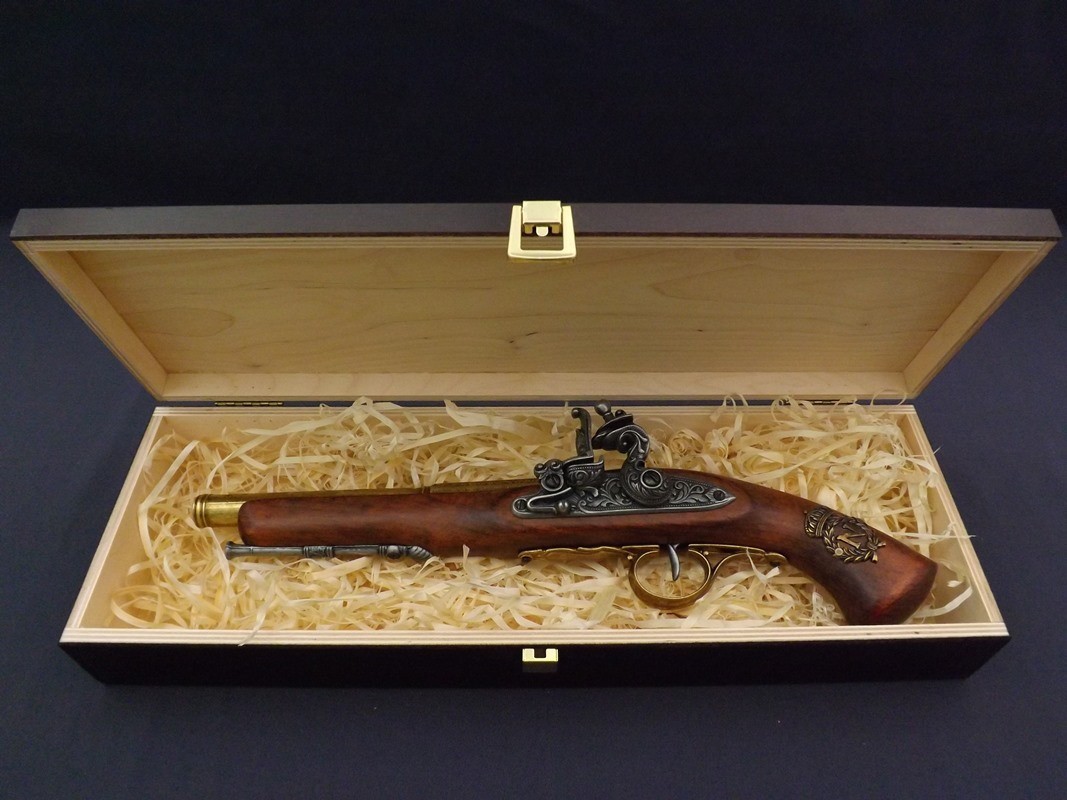 Denix SA REPLIKA NAPOLEOŃSKI PISTOLET W PUDEŁKU MODEL 1127L+P02 1127L+P02