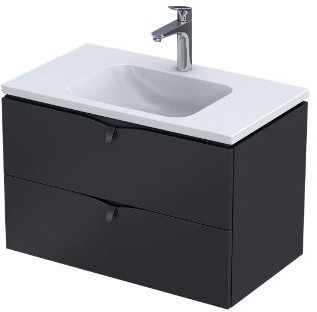 Oristo SIENA szafka podumywalkowa 80 cm, czarny mat OR45-SD2S-80-8 OR45-SD2S-80-8