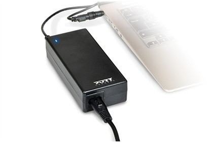 Connect PORT PORT Universal power adapter for notebooks up to 45 W (EU plug) AC adapter, 45 W, 19 V, DS19 V / 2.36 A 900090