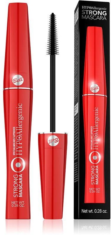 Bell HypoAllergenic Strong Mascara hypoalergiczny tusz intensywnie podkreślający rzęsy 01 Black 9g