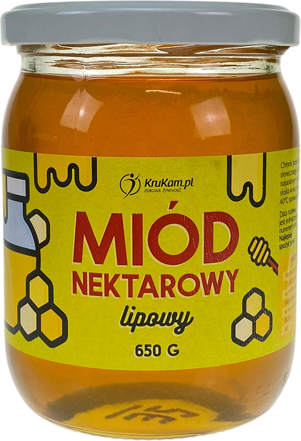 KruKam Miód nektarowy lipowy 650g